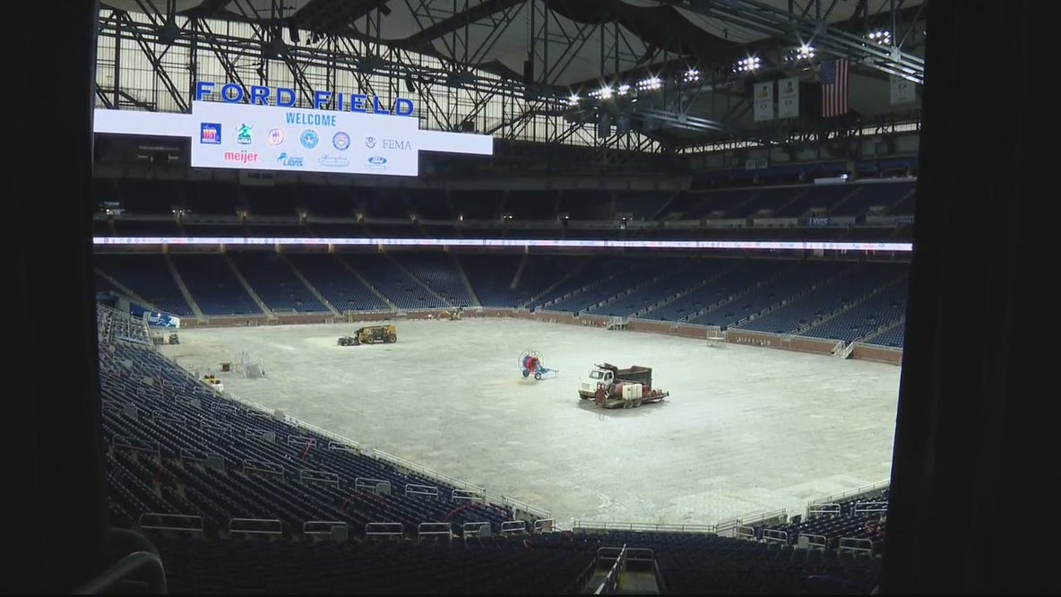 Vaccinations at Ford Field in Detroit start today
